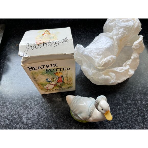 Vintage Beswick Rebecca Puddle Duck Figurine F. Warne 1981 #54 Beatrix Potter - Picture 4 of 6